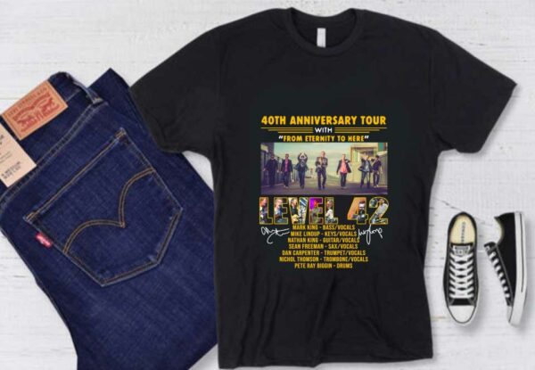 40th Tour Up To Level 42 Shirt, 40th Anniversary Tour With From Eternity To Here Level 42