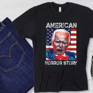 American Horror Story Shirt, Joe Biden American Flag Horror Story Shirt, Joe Biden Horror Halloween Shirt