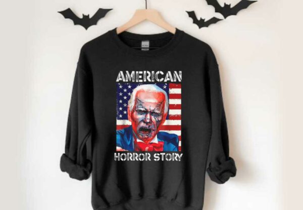 American Horror Story Shirt, Joe Biden American Flag Horror Story Shirt, Joe Biden Horror Halloween Shirt