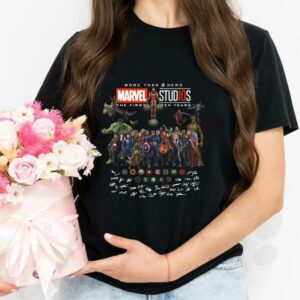 Avengers Marvel Stud10s Signatures Shirt, Avengers More Than A Hero Marvel Stud10s The First Ten Years Signatures Shirt 2