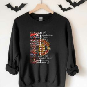 Awesome Manchester Legend Shirt, Awesome Manchester United David Beckham Alex Ferguson Bobby Charlton Signatures Shirt 3