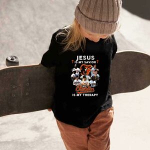 Baltimore Orioles Jesus Is My Savior Shirt, Jesus Is My Savior Baltimore Orioles Is My Therapy Signatures Shirt