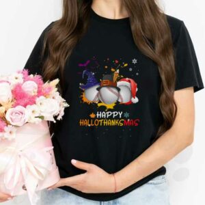 Baseball Witch Turkey Santa Hat Happy Hallothanksmas Shirt, Baseball Hallothanksmas Shrit 2