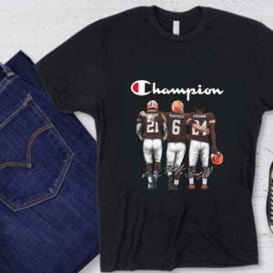 Champion Cleveland Browns Best Player Shirt, Logo Champion Cleveland Browns Mayfield Ward Chubb Signatures Shirt