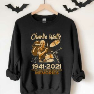 Charlie Watts 1941 2021 Thank You For The Music And Memories Signature Shirt, Charlie Watts Signature Shirt 3