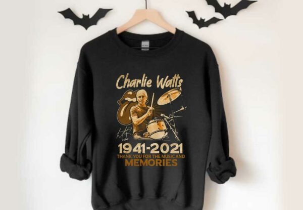 Charlie Watts 1941 2021 Thank You For The Music And Memories Signature Shirt, Charlie Watts Signature Shirt