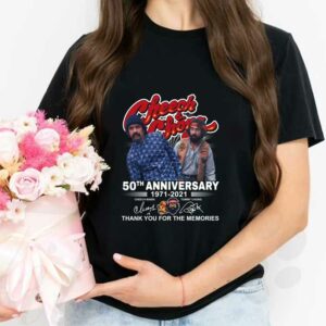 Cheech & Chong Shirt, Cheech & Chong 50th anniversary 1971-2021 signatures thank you for the memories Shirt 2