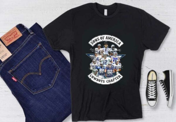 Cowboys Chapter Shirt, Sons Of America Cowboys Chapter Signatures Shirt, Dallas Cowboys Fan Shirt