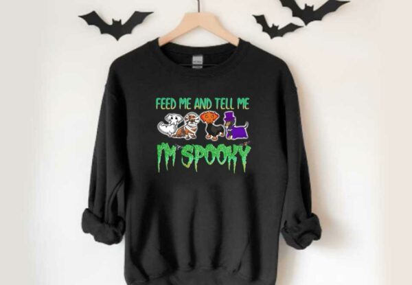 Dachshund Feed Me And Tell Me I’m Spooky Halloween Shirt, Feed Me And Tell Me Im Spooky Halloween Shirt