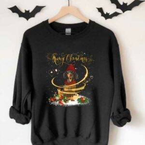 Dachshund Santa Claus Happy Christmast Shirt, Dachshund Merry Christmas Shirt 3