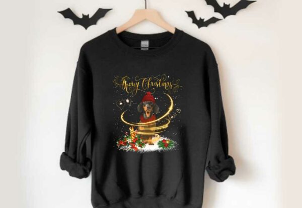 Dachshund Santa Claus Happy Christmast Shirt, Dachshund Merry Christmas Shirt
