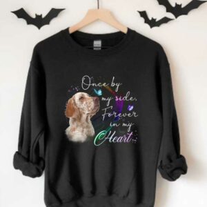 Dog Cocker Spaniel In My Hearth Shirt, Cocker Spaniel One By My Side Forever In My Hearth Shirt 3