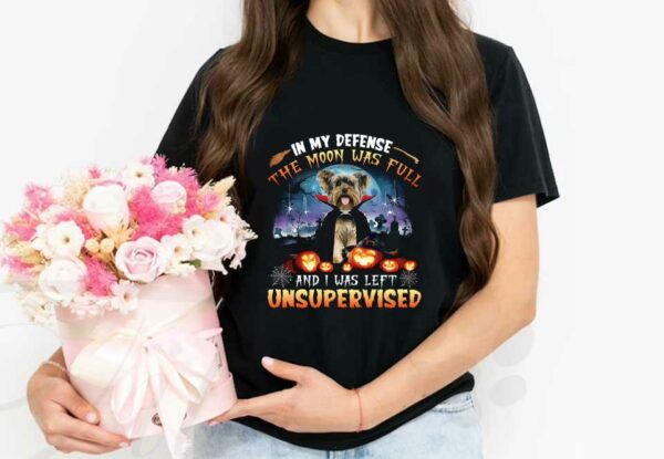 Dracula Shirt, Dracula Vampire Dog In My Defense The Moon Was Full And I Was Left Unsuowevised Shirt