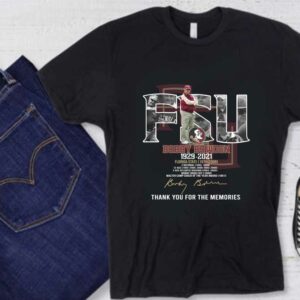 FSU Bobby Bowden 1929-2021 Florida State Thank You For The Memories Signature Shirt, FSU Bobby Shirt