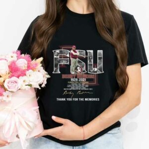 FSU Bobby Bowden 1929-2021 Florida State Thank You For The Memories Signature Shirt, FSU Bobby Shirt 2