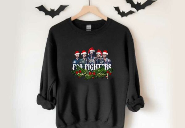 Foo Fighters Shirt, Foo Fighters Signatures Christmas Shirt, Foo Fighters Members Christmas Shirt