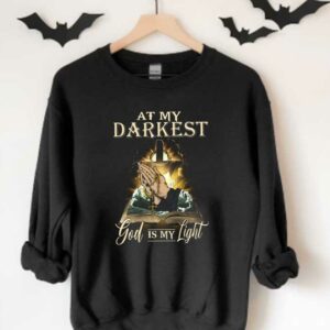 God Is My Light Jesus In My Heart Shirt, Book At My Darkest God Is My Light Shirt 3