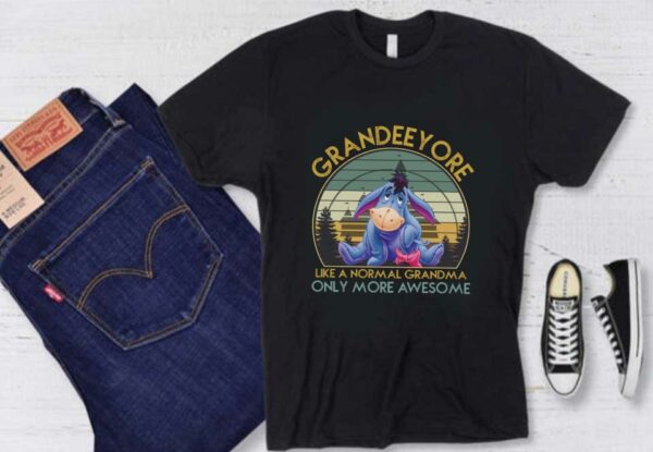 Grand Eeyore Halloween Shirt, Grand Eeyore Like A Normal Grandma Only More Awesome Happy Halloween Shirt