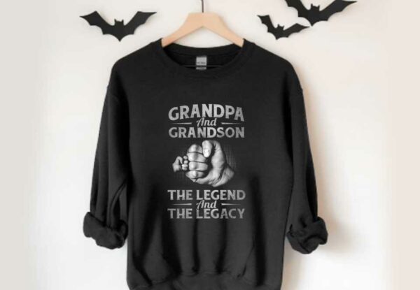 Grandpa And Grandson Legend Shirt, Grandpa And Grandson The Legend And The Legacy Shirt