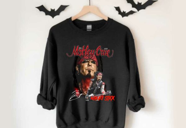 Guitarist Nikki Sixx Motley Crue Shirt, Motley Crue Band Nikki Sixx Signature Shirt, Motley Crue Band Shirt