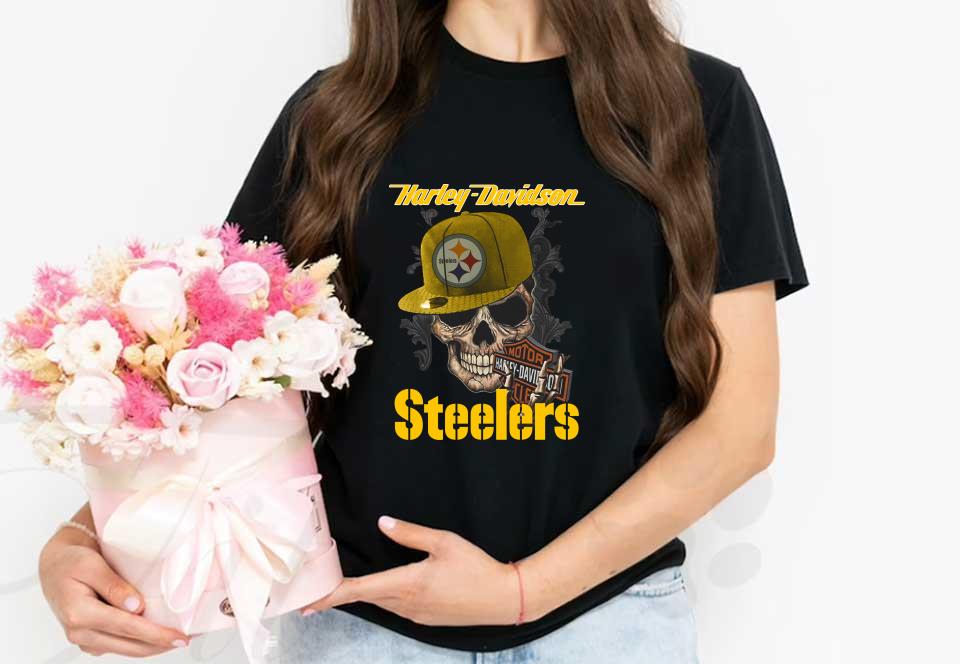 Harley Davidson Skull Steelers Logo Shirt, Skull Motor Harley Davidson Cycles Pittsburgh Steelers Logo Shirt Harley Davidson Skull Steelers Logo Shirt, Skull Motor Harley Davidson Cycles Pittsburgh Steelers Logo Shirt