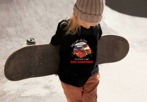 Helmet Formula 1 Kimi Raikkonen Shirt, Just A Girl Who Loves Formula 1 And Kimi Raikkonen Shirt