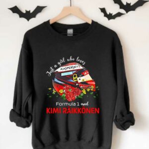 Helmet Formula 1 Kimi Raikkonen Shirt, Just A Girl Who Loves Formula 1 And Kimi Raikkonen Shirt 3