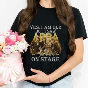 I Saw ABBA On Stage Red Shirt, 2021 Yes I Am Old But I Saw ABBA On Stage Signatures Shirt 2