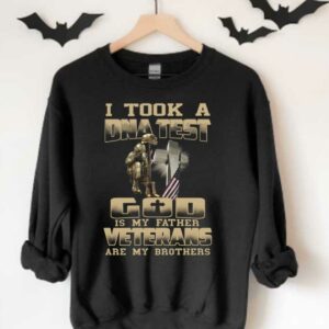 I Took A Dna Test God Veterans Shirt, I Took A Dna Test God Is My Father Veterans Are My Brother Shirt 3