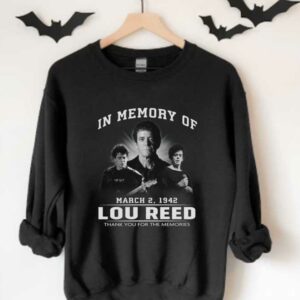 In Memory Of Lou Reed March 2 1942 Thank You For The Memories Shirt, In Memory Of Lou Reed Shirt 3