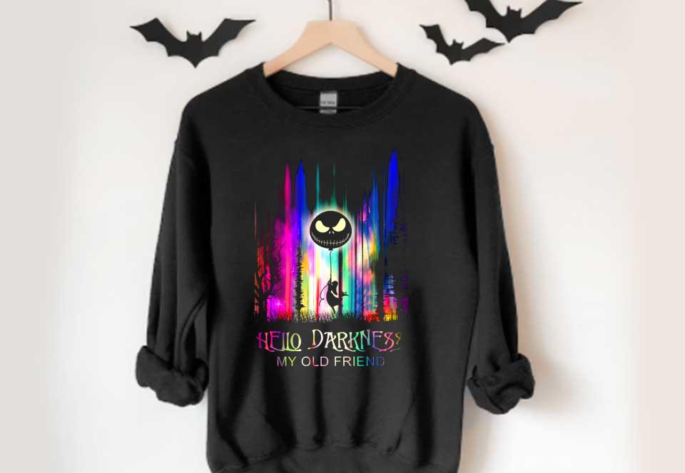 Jack Skellington And Sally Hello Darkness My Old Friend Halloween Shirt, Hello Darkness My Old Fiends Shirt Jack Skellington And Sally Hello Darkness My Old Friend Halloween Shirt Hello Darkness My Old Fiends Shirt 4 - Jack Skellington And Sally Hello Darkness My Old Friend Halloween Shirt, Hello Darkness My Old Fiends Shirt