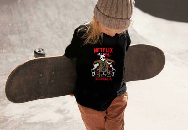 Jason Voorhees Ice Nine Kills Horror Shirt, Jason Voorhees Netflix And Chill Kill Ice Nine Kills Shirt