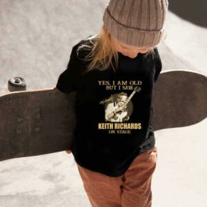 Keith Richards Rolling Stones Shirt, The Rolling Stones Yes I Am Old But I Saw Keith Richards On Stage Signature Shirt 1