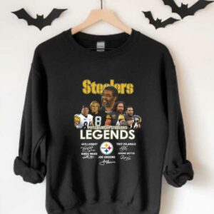 Legends Of Pittsburgh Steelers Signatures Shirt, Pittsburgh Steelers Legends Signatures Jack Lambert Troy Polamalu Shirt 3