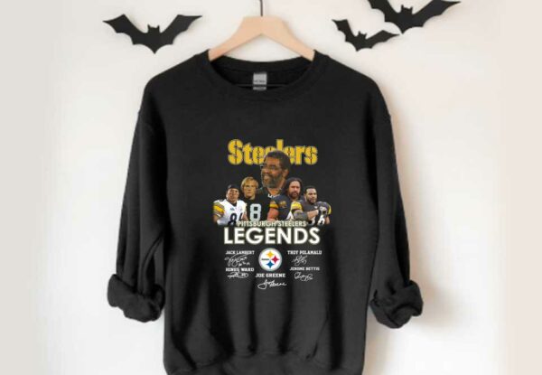 Legends Of Pittsburgh Steelers Signatures Shirt, Pittsburgh Steelers Legends Signatures Jack Lambert Troy Polamalu Shirt