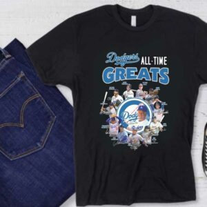 Los Angeles Dodgers All Time Greats Seattle Dodgers Signatures Shirt, Los Angeles Dodgers All Time Greats Logo Shirt