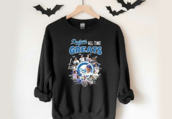 Los Angeles Dodgers All Time Greats Seattle Dodgers Signatures Shirt, Los Angeles Dodgers All Time Greats Logo Shirt