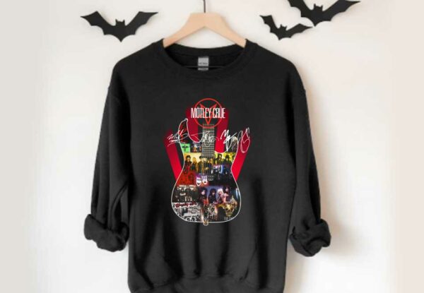 Memory Of Motley Crue In Guitars Signatures Shirt, Motley Crue Guitarist Signatures Shirt