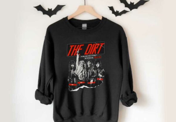Motley Crue The Dirt Mick Vince Tommy Nikki Shirt, The Dirt Most Notorious Band Motley Cure Nikki Shirt