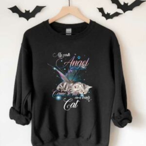 My Earth Angel Cat Shirt, My Earth Angel Came To Me As A Living As A Loving Cat Shirt 3