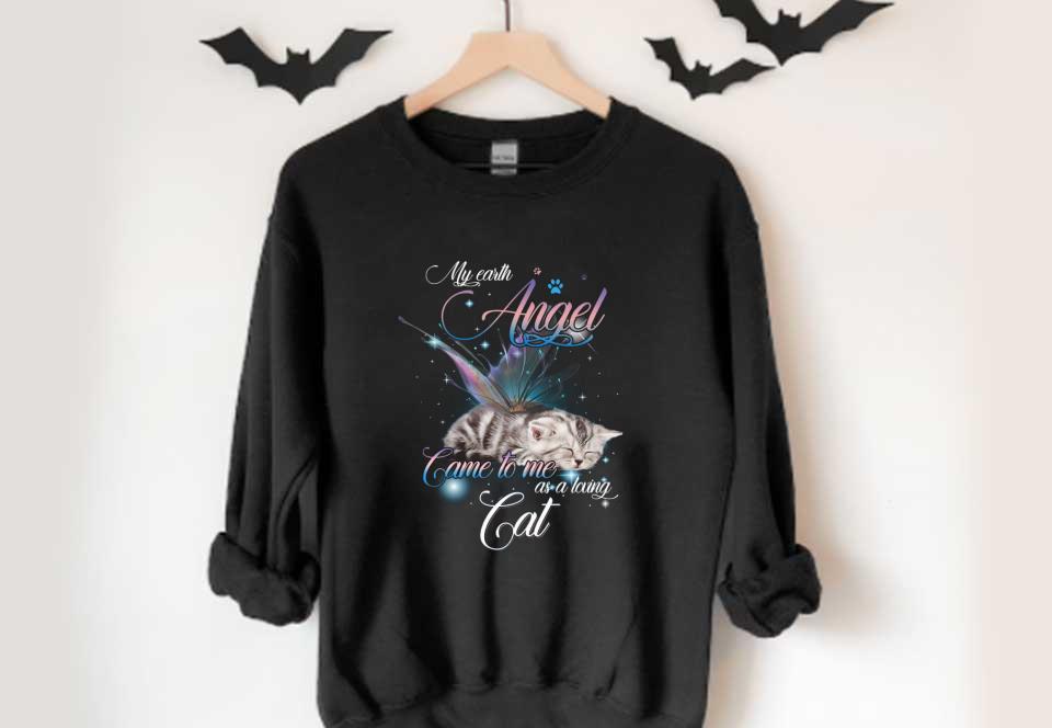 My Earth Angel Cat Shirt, My Earth Angel Came To Me As A Living As A Loving Cat Shirt My Earth Angel Cat Shirt My Earth Angel Came To Me As A Living As A Loving Cat Shirt 4 - My Earth Angel Cat Shirt, My Earth Angel Came To Me As A Living As A Loving Cat Shirt