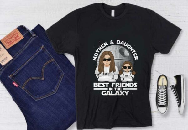 Name Best Husband In The Galaxy Shirt, Mother And Daughter Best Husband In The Galaxy Shirt