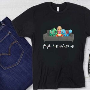 Pokemon Bulbasaur Charmander Squirtle Salon Shirt, Friends Pokemon Shirt, Pokemon Friends Tv Show Shirt