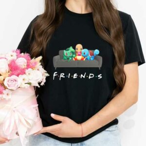 Pokemon Bulbasaur Charmander Squirtle Salon Shirt, Friends Pokemon Shirt, Pokemon Friends Tv Show Shirt 2