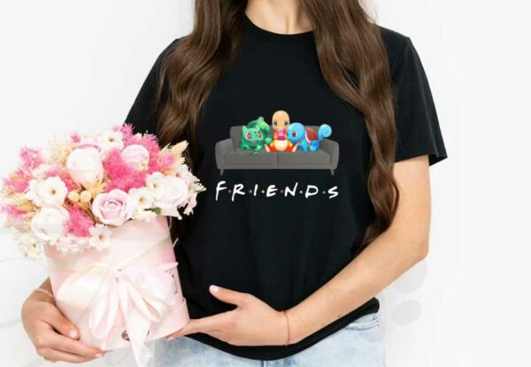 Pokemon Bulbasaur Charmander Squirtle Salon Shirt, Friends Pokemon Shirt, Pokemon Friends Tv Show Shirt