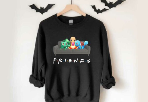 Pokemon Bulbasaur Charmander Squirtle Salon Shirt, Friends Pokemon Shirt, Pokemon Friends Tv Show Shirt