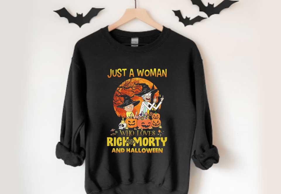 Rick And Morty Witch Pumpkins Skull Halloween Shirt, Just A Woman Who Love Rick And Morty Halloween Shirt Rick And Morty Witch Pumpkins Skull Halloween Shirt Just A Woman Who Love Rick And Morty Halloween Shirt 4 - Rick And Morty Witch Pumpkins Skull Halloween Shirt, Just A Woman Who Love Rick And Morty Halloween Shirt