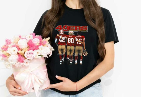 San Francisco Lott Rice Montana Signatures Shirt, San Francisco 49ers Sport Team Signatures Shirt