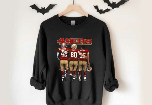 San Francisco Lott Rice Montana Signatures Shirt, San Francisco 49ers Sport Team Signatures Shirt