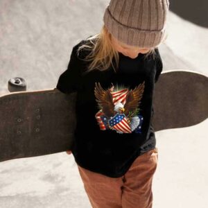 Shield American Flag And Eagle Independence Shirt, Cool American Flag Eagle 4th Of July Independence Day USA Shirt 1